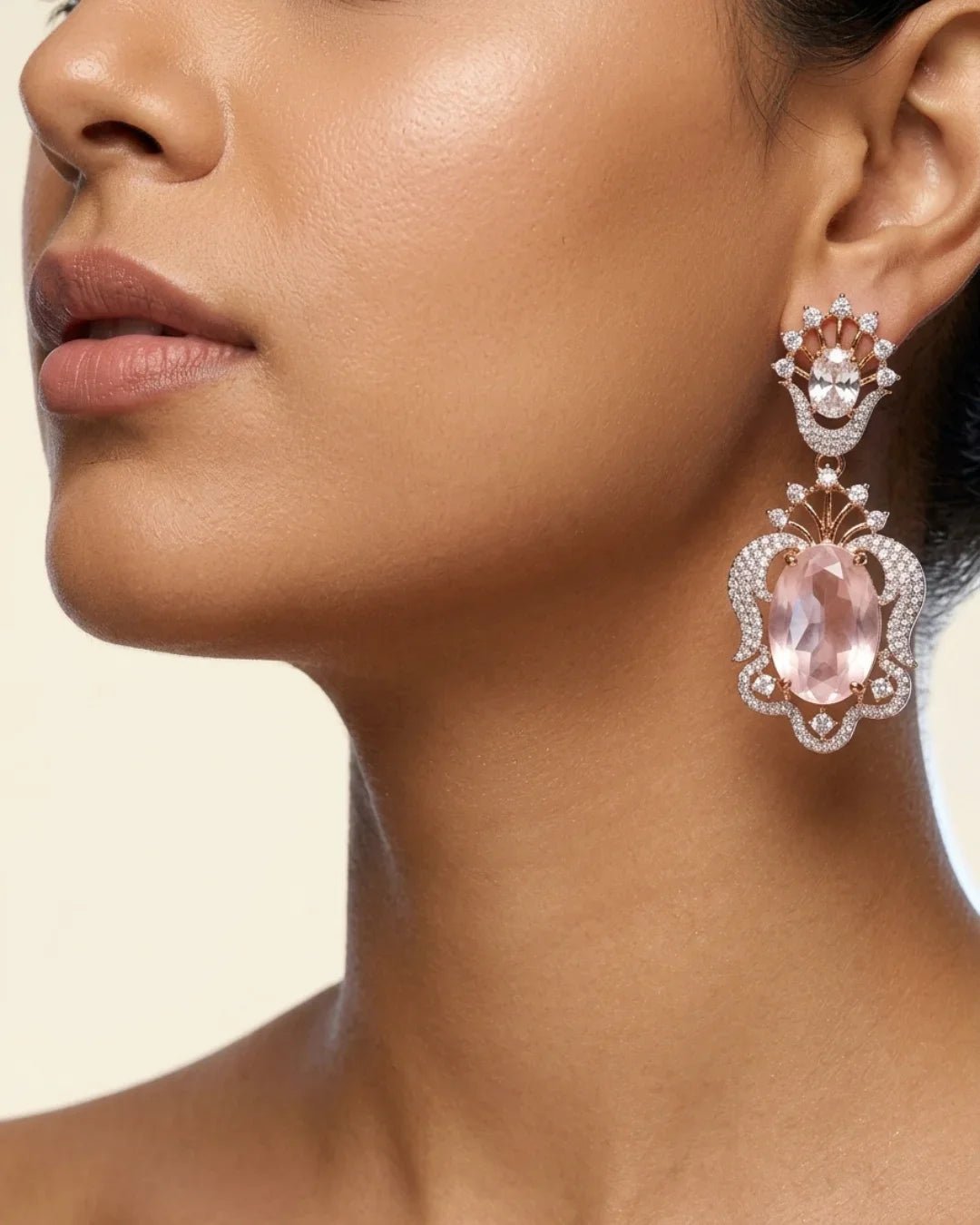 American Diamonds Earrings Collections online by The Indian Mudra